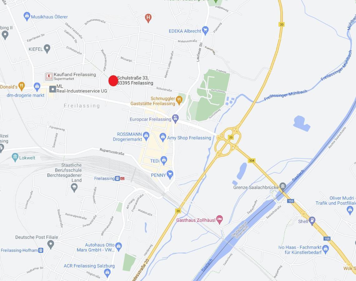 Eg Links-Wunderschoene 70M Grosse 2-Zimmer City Wohnung Naehe Salzburg Freilassing Dış mekan fotoğraf